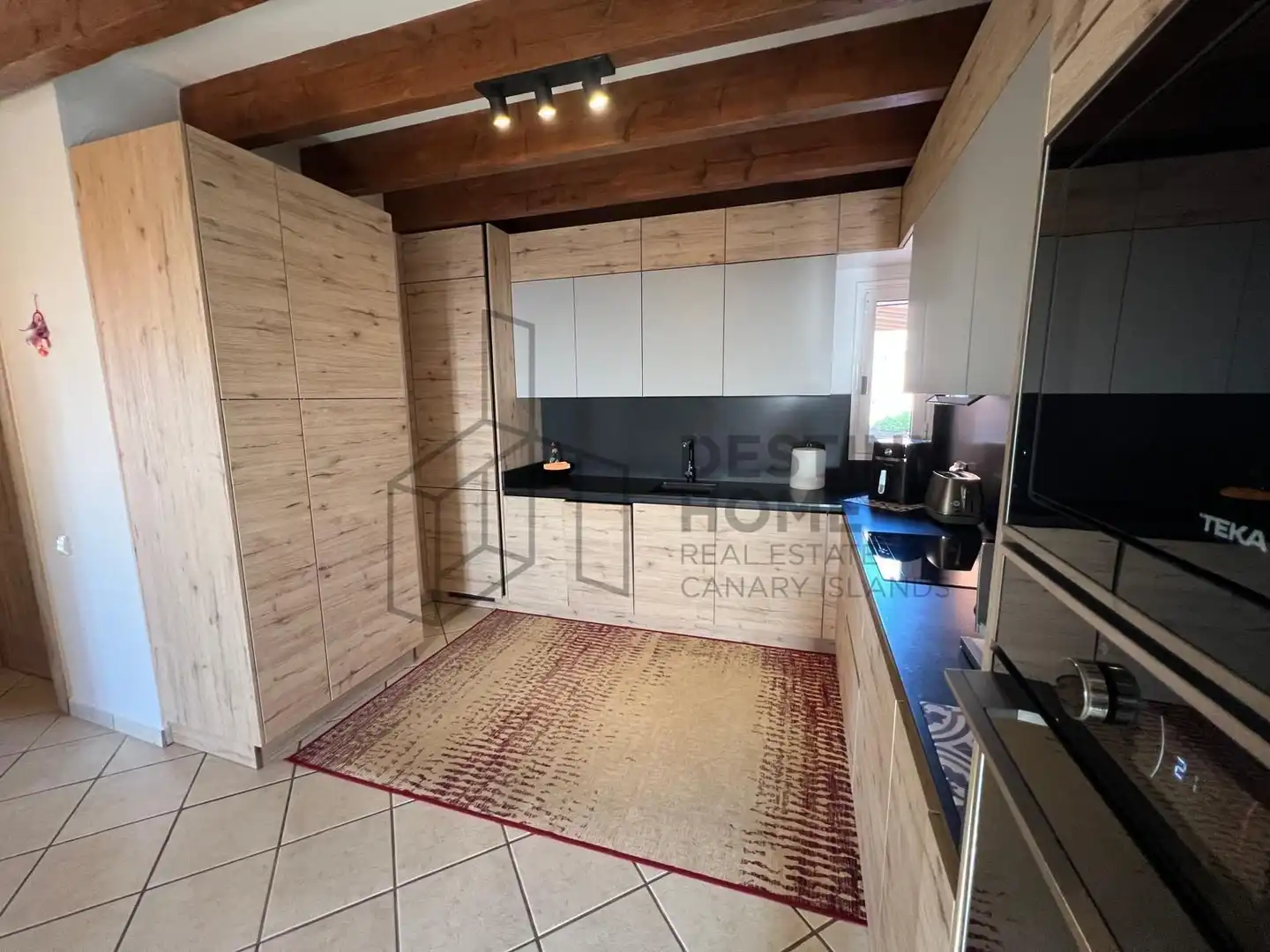 Cuina de Casa o xalet en venda en La Oliva amb Aire condicionat, Jardí privat i Terrassa