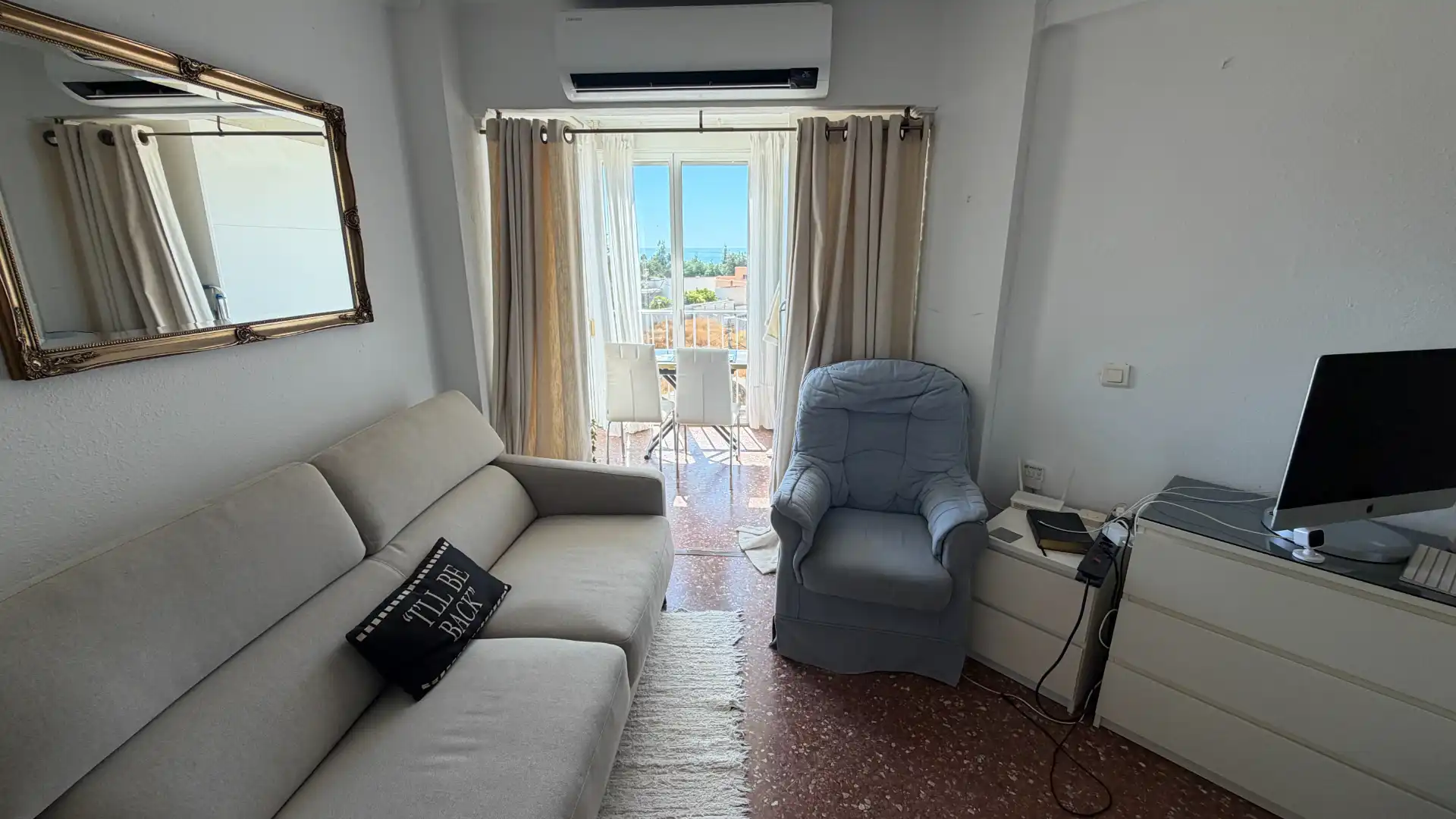 Wohnzimmer von Wohnung zum Verkauf in Torrox mit Klimaanlage, Möbliert und Waschmaschine