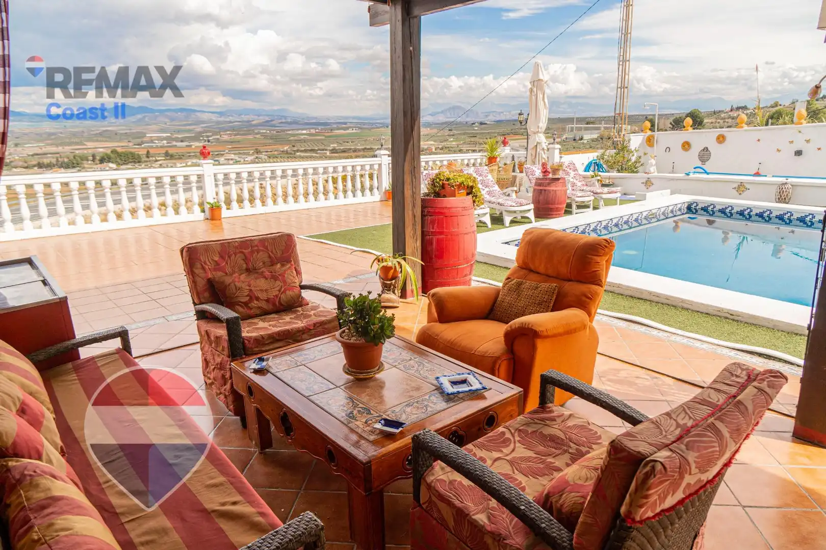 Terraza de Casa o chalet en venta en Moraleda de Zafayona con Aire acondicionado, Calefacción y Jardín privado