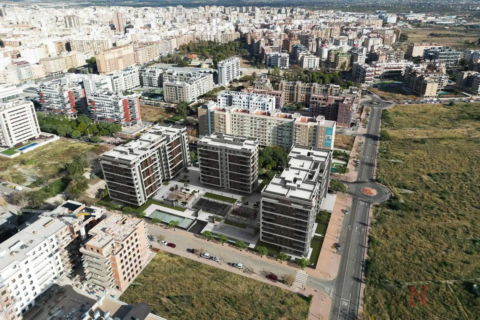 Vista exterior de Piso en venta en Castellón de la Plana / Castelló de la Plana con Aire acondicionado, Calefacción y Terraza