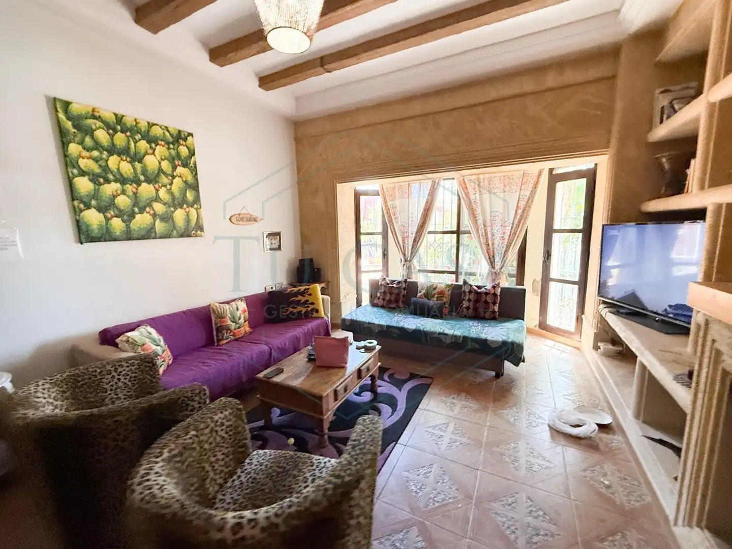 Sala d'estar de Casa o xalet en venda en Chiclana de la Frontera amb Jardí privat, Terrassa i Traster