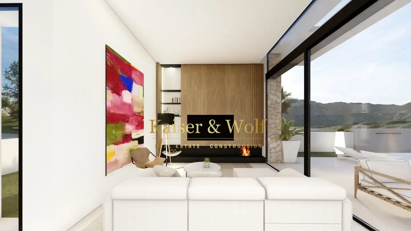 Sala de estar de Casa o chalet en venta en Rojales con Jardín privado, Terraza y Piscina