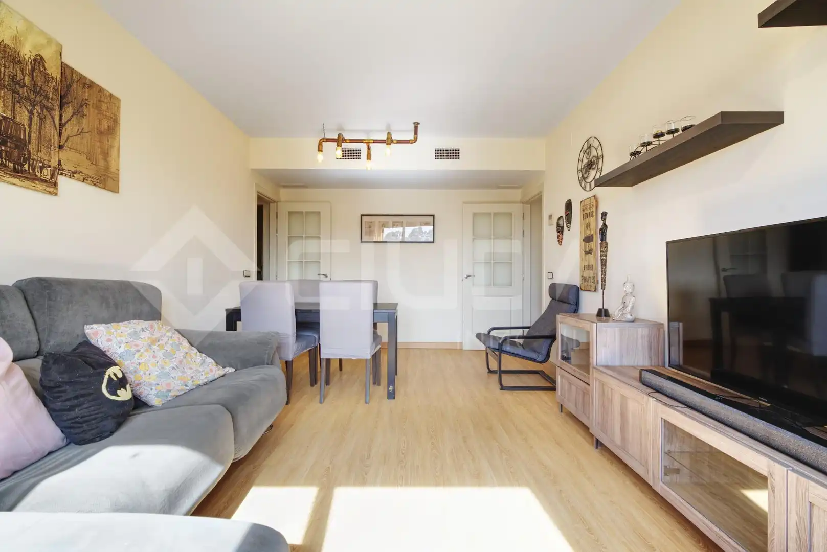 Sala de estar de Apartamento en venta en San Juan de Aznalfarache con Aire acondicionado, Jardín privado y Terraza