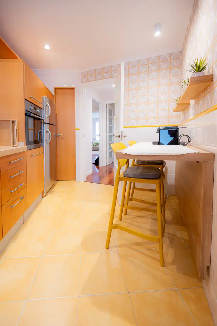 Kitchen of Flat for sale in Oviedo   with Heating, Parquet flooring and Terrace