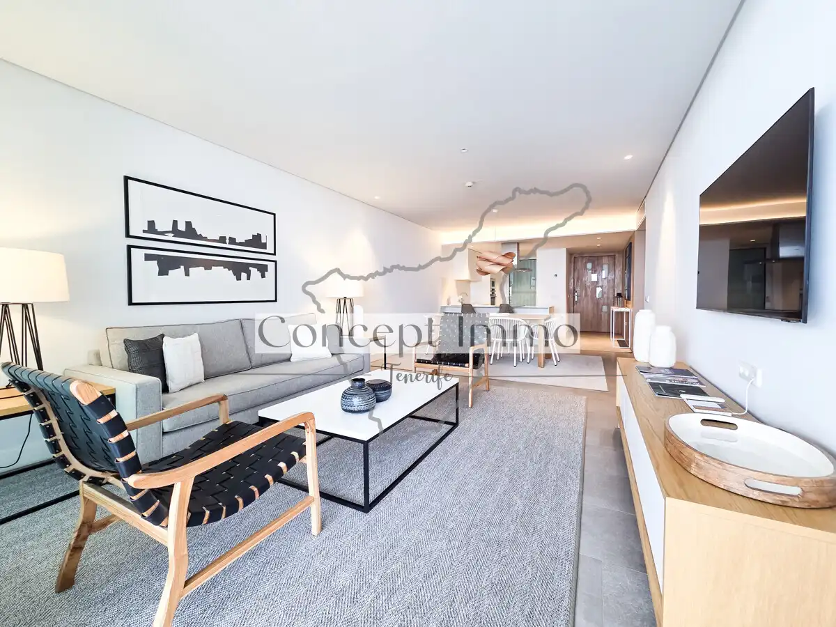 Sala de estar de Planta baja en venta en Guía de Isora con Aire acondicionado, Jardín privado y Terraza