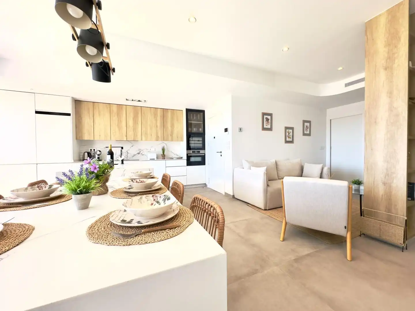 Sala d'estar de Apartament en venda en San Pedro del Pinatar amb Aire condicionat, Terrassa i Traster