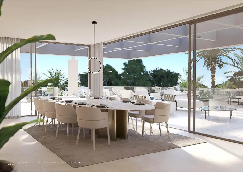 Menjador de Casa o xalet en venda en Marbella amb Aire condicionat, Calefacció i Jardí privat