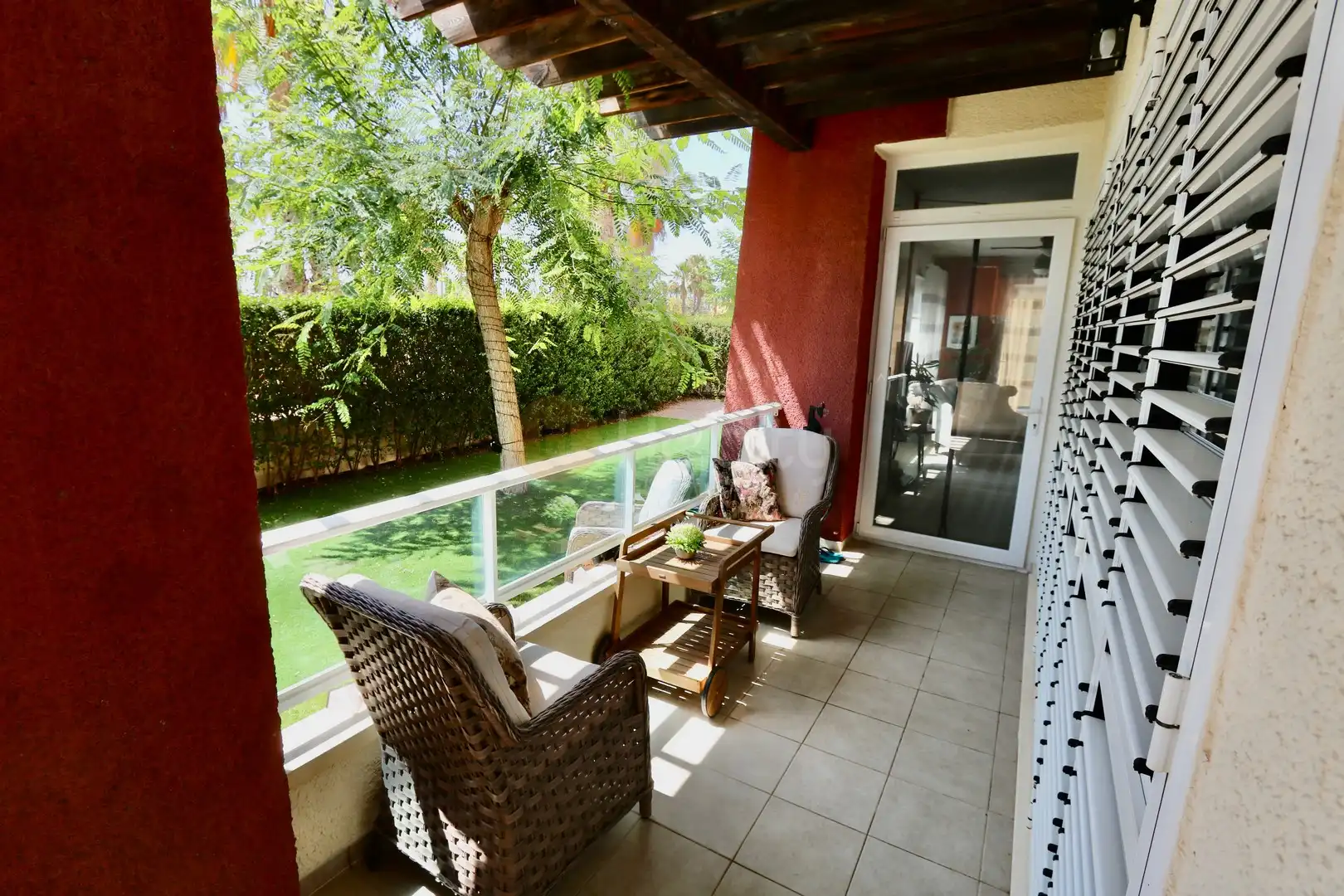 Terraza de Planta baja en venta en Fuente Álamo de Murcia con Aire acondicionado, Calefacción y Jardín privado