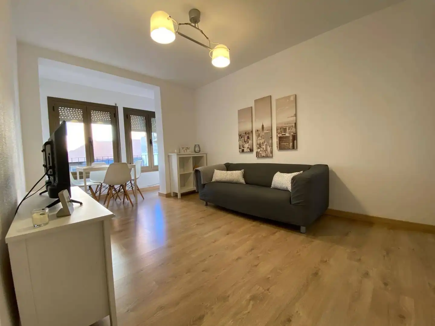 Wohnzimmer von Wohnungen zur Miete in  Palma de Mallorca mit Parkett