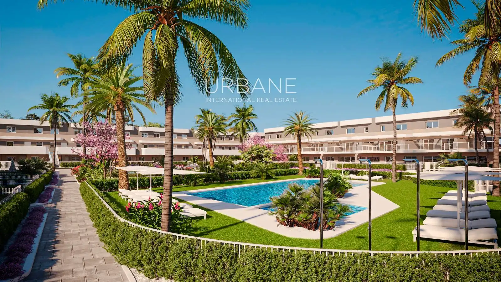 Vista exterior de Dúplex en venda en Monforte del Cid amb Aire condicionat, Calefacció i Jardí privat