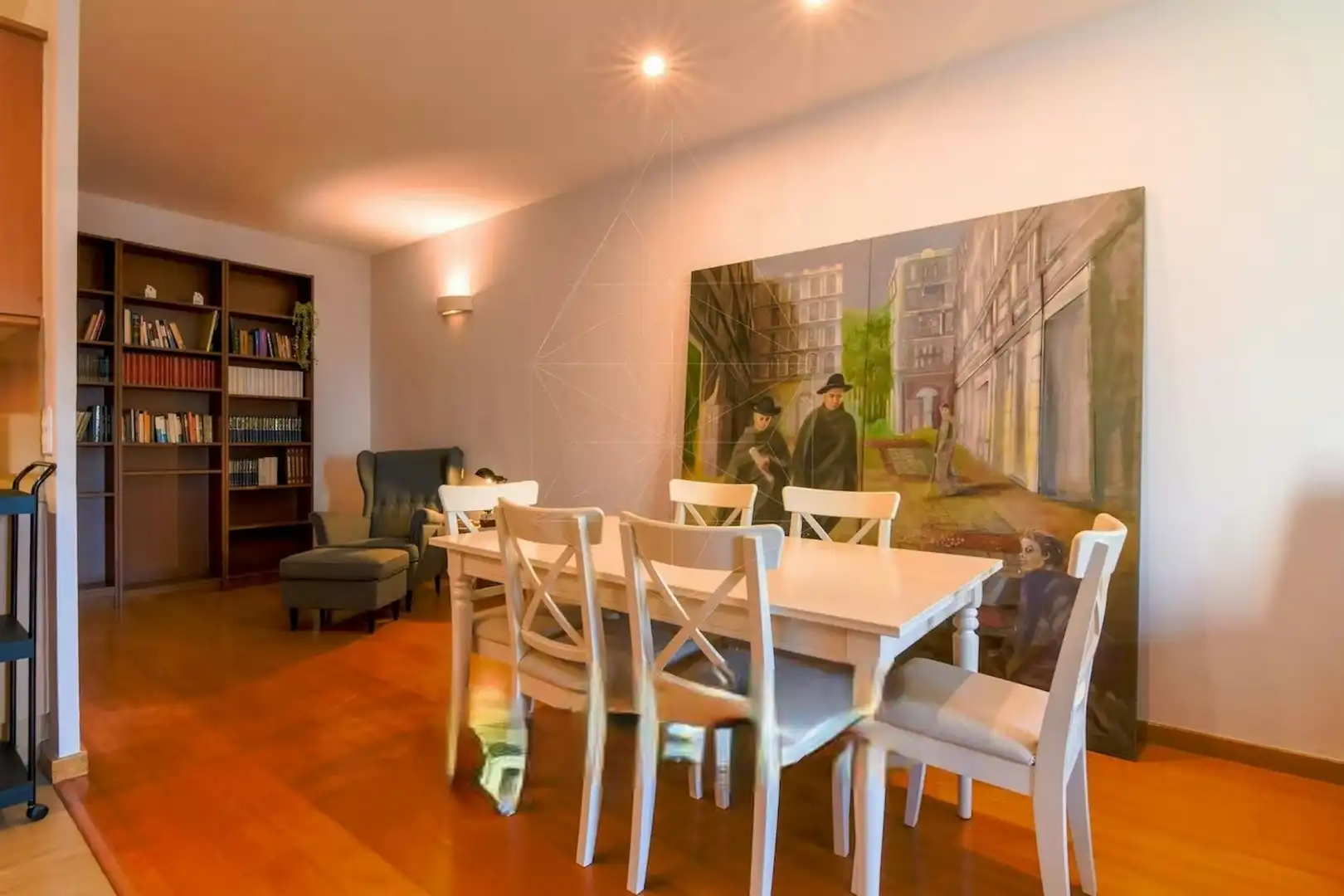 Comedor de Piso de alquiler en Barcelona con Aire acondicionado, Calefacción y Amueblado