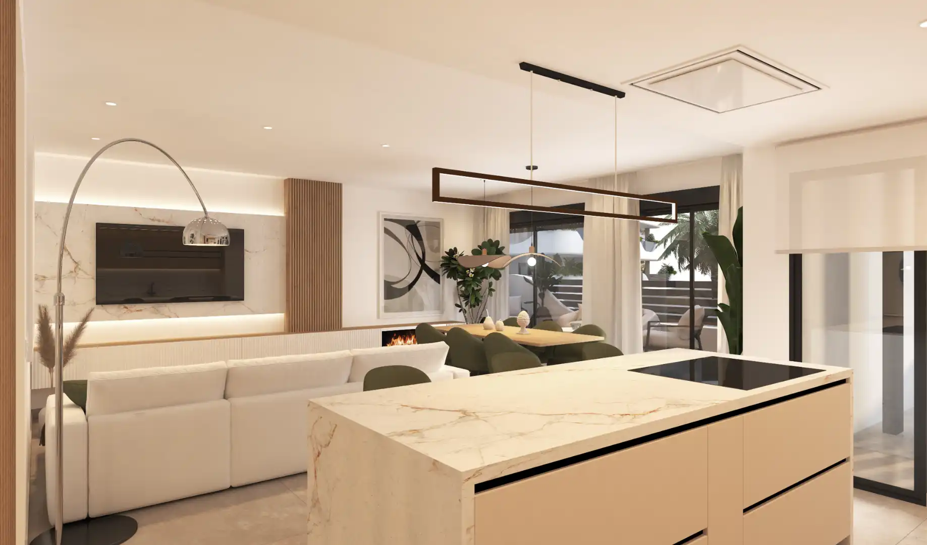 Living room of Flat for sale in El Ejido  with Air Conditioner, Heating and Terrace