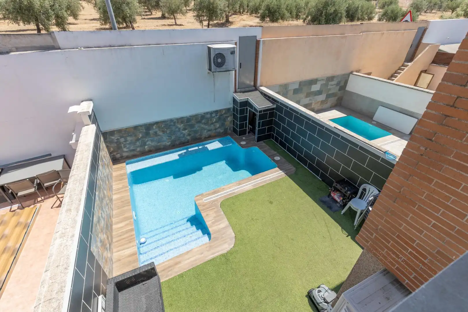 Piscina de Casa adosada en venda en Pulianas amb Aire condicionat, Calefacció i Terrassa