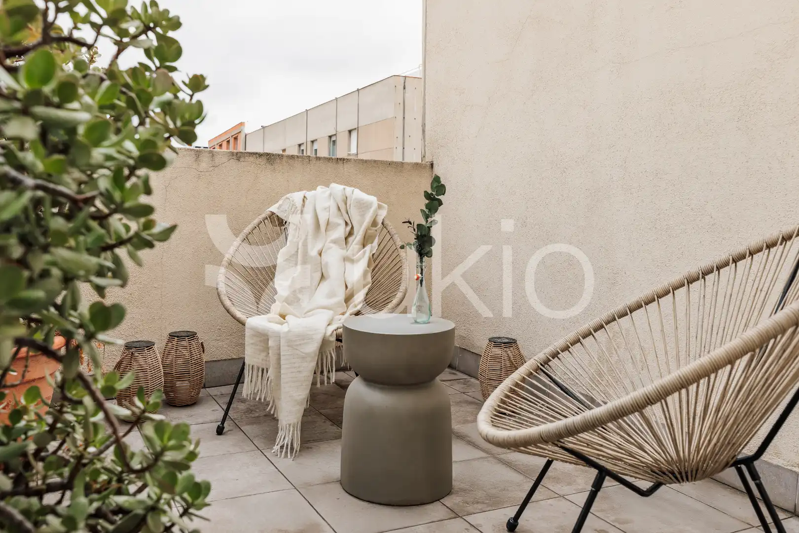 Terraza de Apartamento de alquiler en Barcelona con Aire acondicionado, Calefacción y Terraza