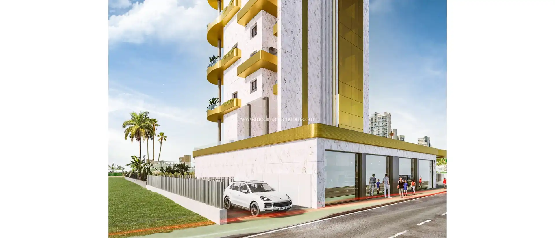 Außenansicht von Wohnung zum Verkauf in Calpe / Calp mit Terrasse