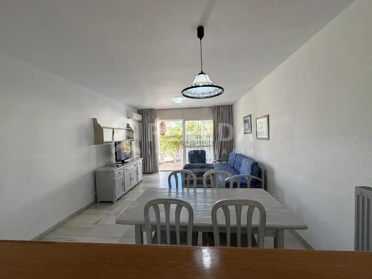Comedor de Apartamento en venta en Roquetas de Mar con Aire acondicionado, Jardín privado y Terraza