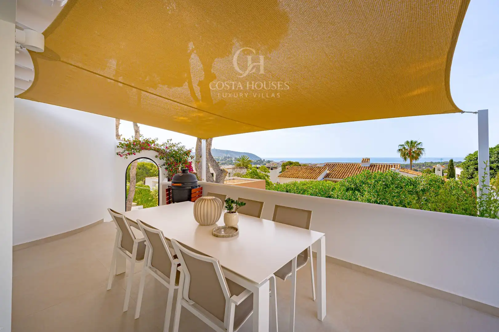 Terrassa de Casa o xalet en venda en Moraira amb Aire condicionat, Calefacció i Jardí privat