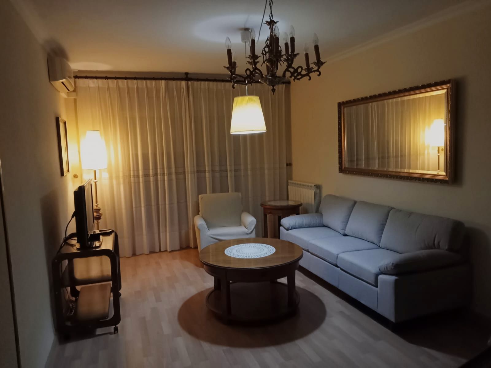 Wohnzimmer von Wohnung zur Miete in Ciudad Real Capital mit Klimaanlage, Heizung und Terrasse