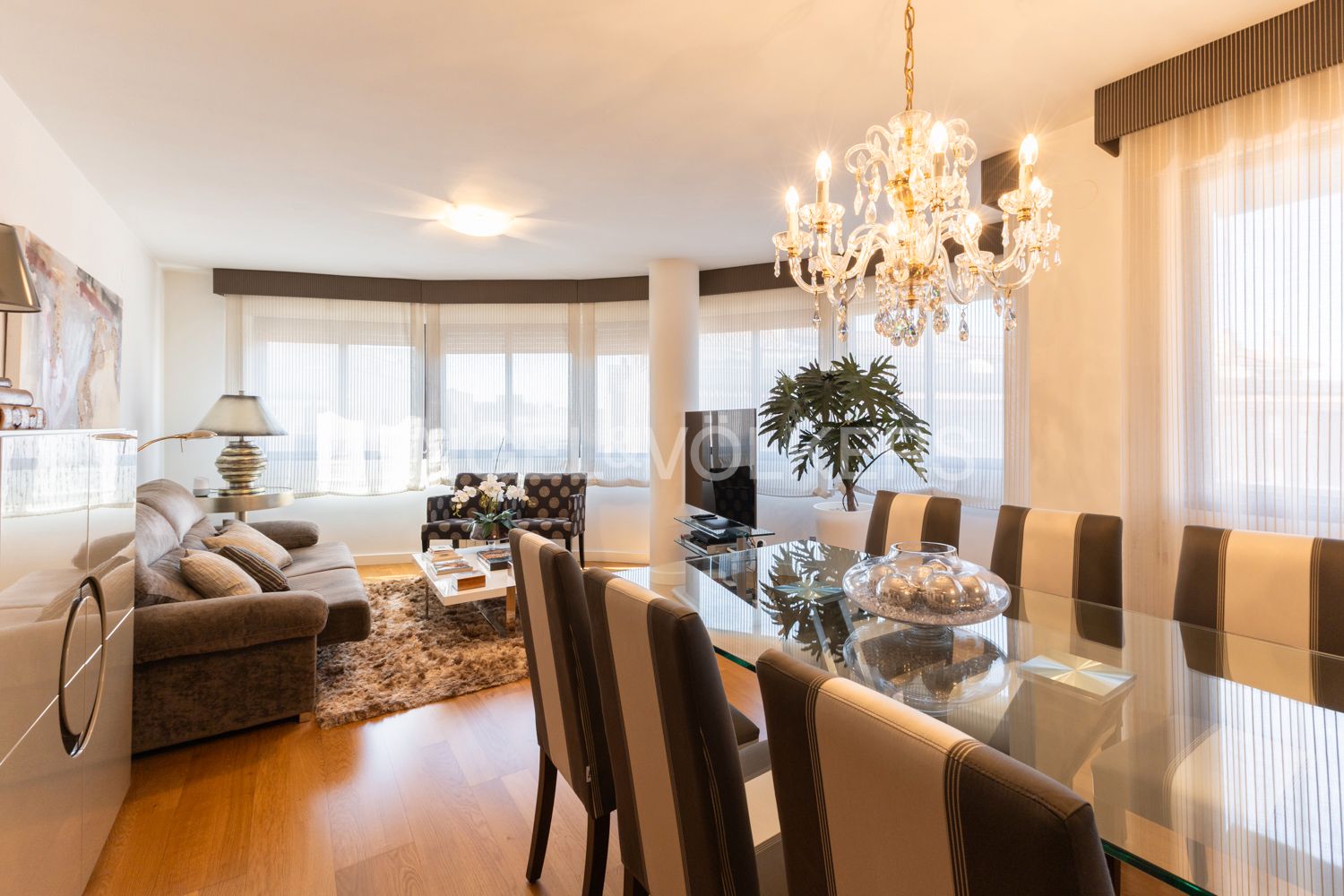 Dining room of Apartment for sale in Castellón de la Plana / Castelló de la Plana  with Air Conditioner, Heating and Parquet flooring