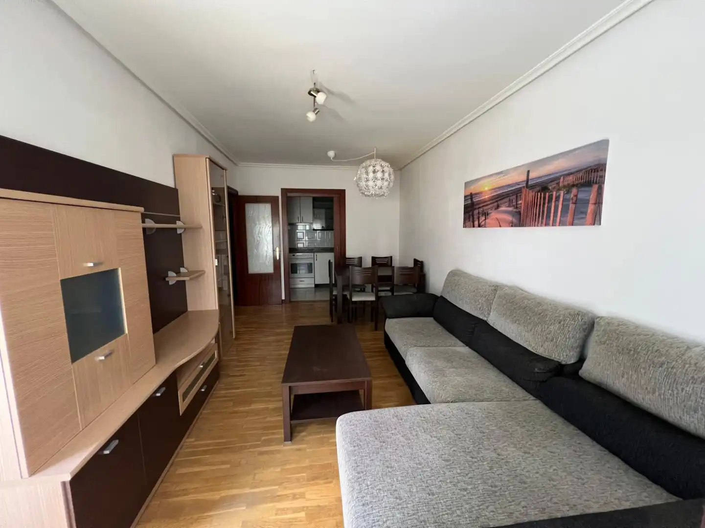 Wohnzimmer von Wohnung zum Verkauf in  Logroño mit Heizung, Parkett und Terrasse
