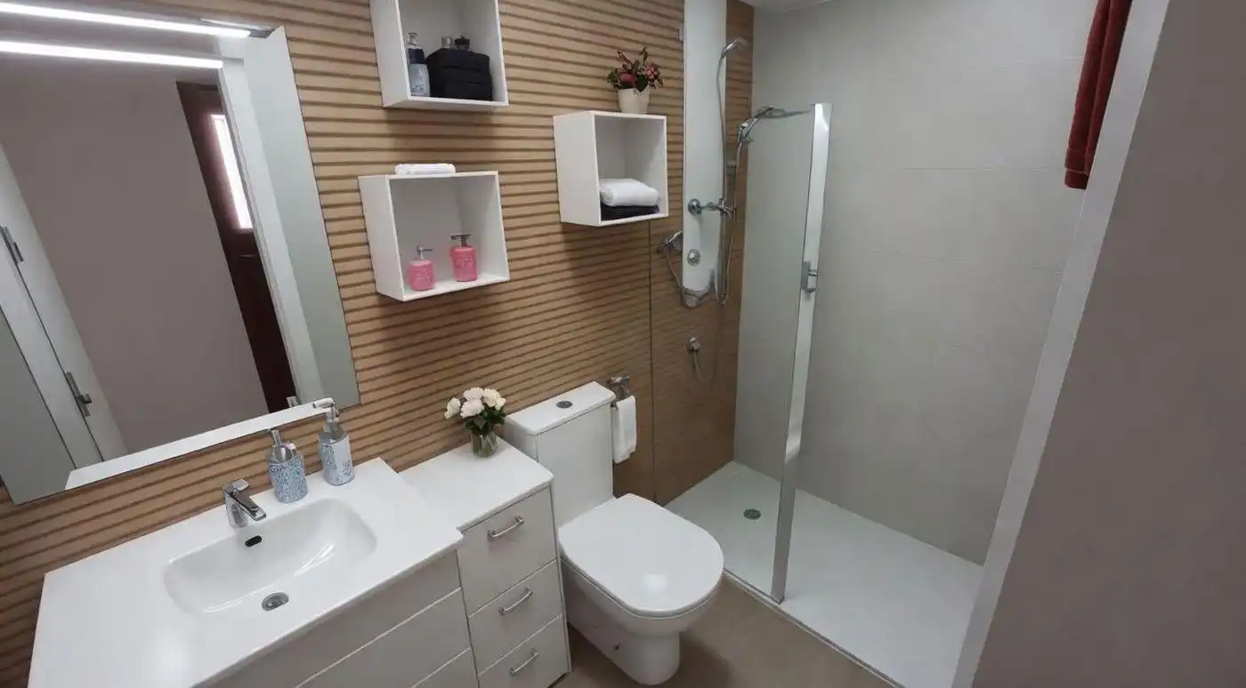 Baño de Casa o chalet en venta en La Ràpita con Aire acondicionado, Calefacción y Terraza