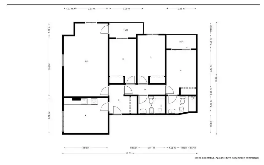 Wohnung zum Verkauf in Málaga mit Heizung und Terrasse
