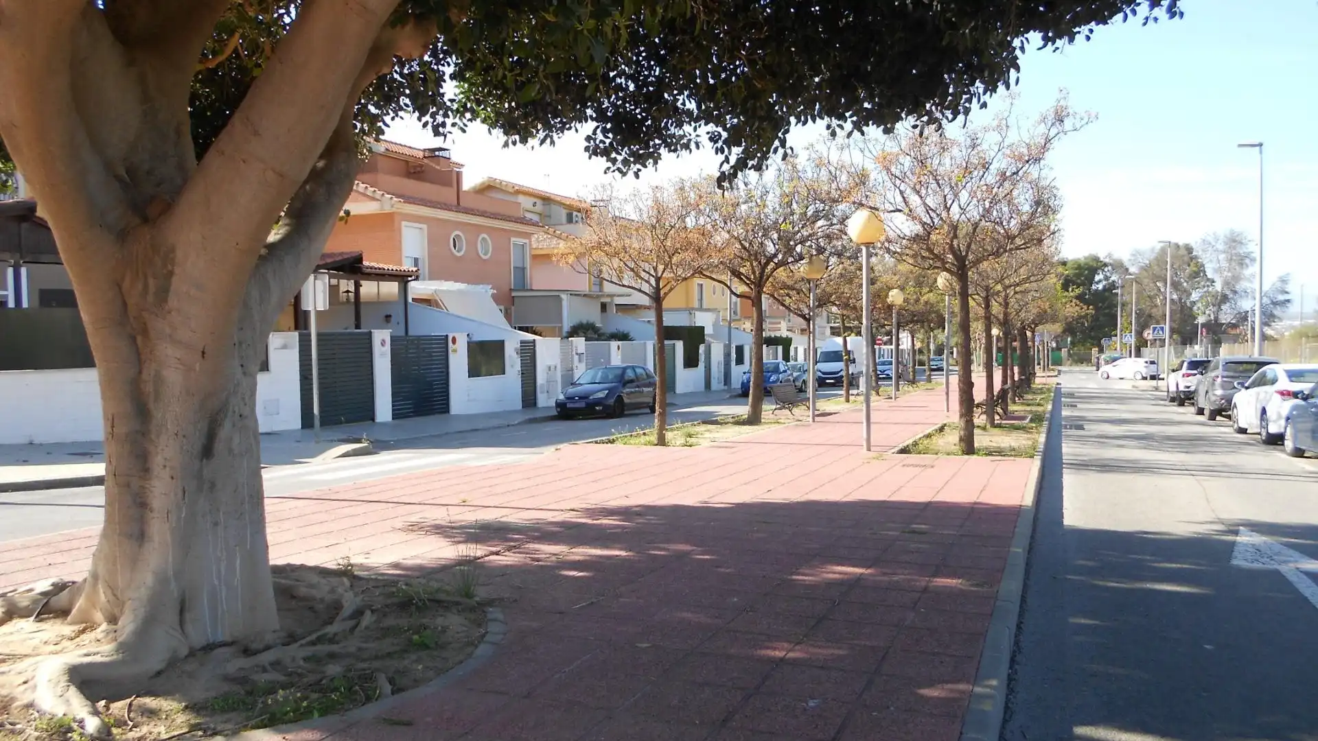 Exterior view of Single-family semi-detached for sale in  Murcia Capital  with Air Conditioner, Private garden and Alarm