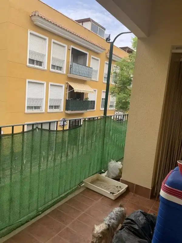 Balcony of Flat for sale in Aspe  with Air Conditioner, Heating and Private garden