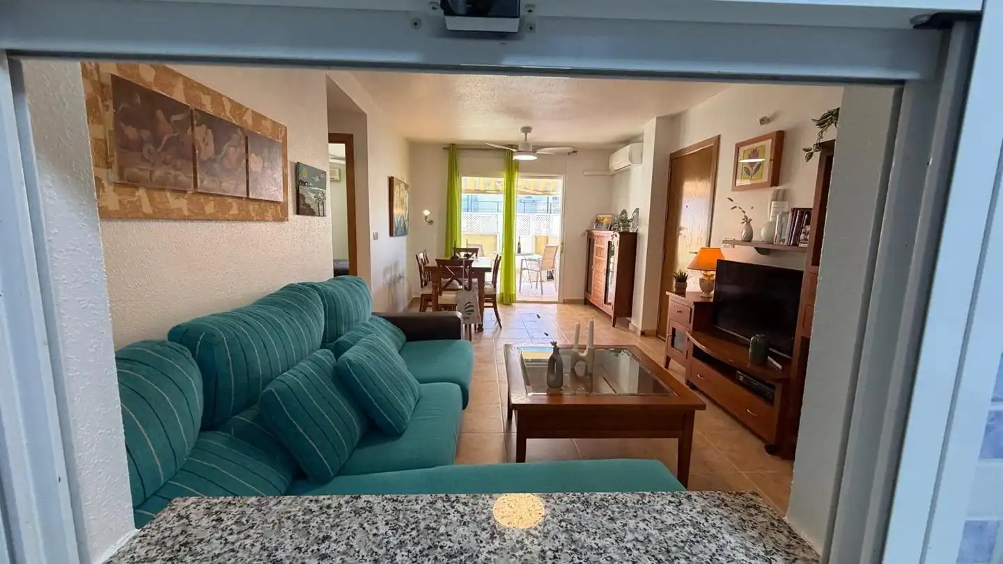 Sala de estar de Apartamento en venta en La Manga del Mar Menor con Aire acondicionado, Terraza y Trastero