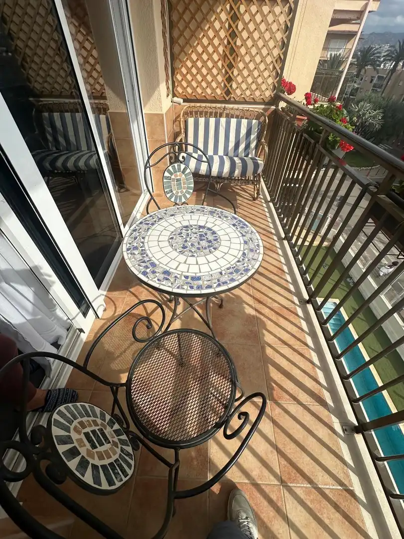 Terrassa de Apartament de lloguer en Águilas amb Aire condicionat, Moblat i Balcó