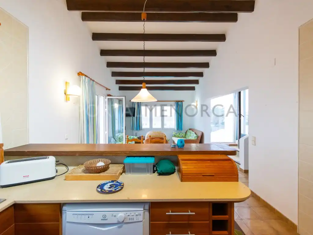 Cuina de Casa o xalet en venda en Sant Lluís amb Terrassa i Piscina