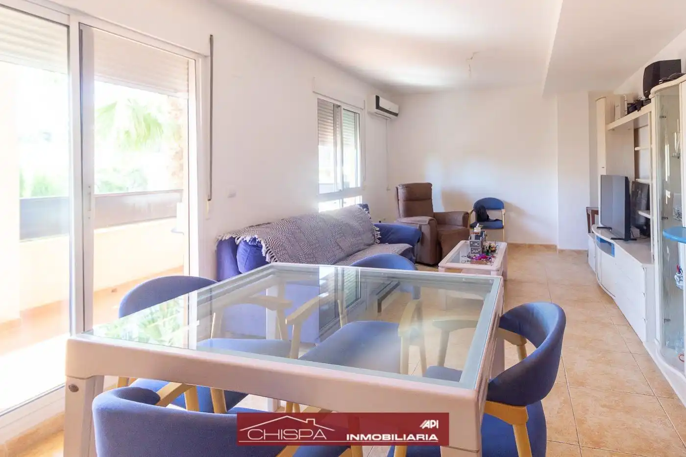 Sala d'estar de Pis en venda en Náquera amb Aire condicionat, Jardí privat i Terrassa