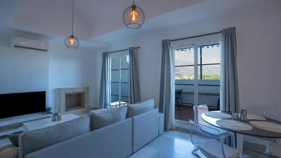 Living room of Duplexes for rent in Marbella  with Air Conditioner, Terrace and Swimming Pool