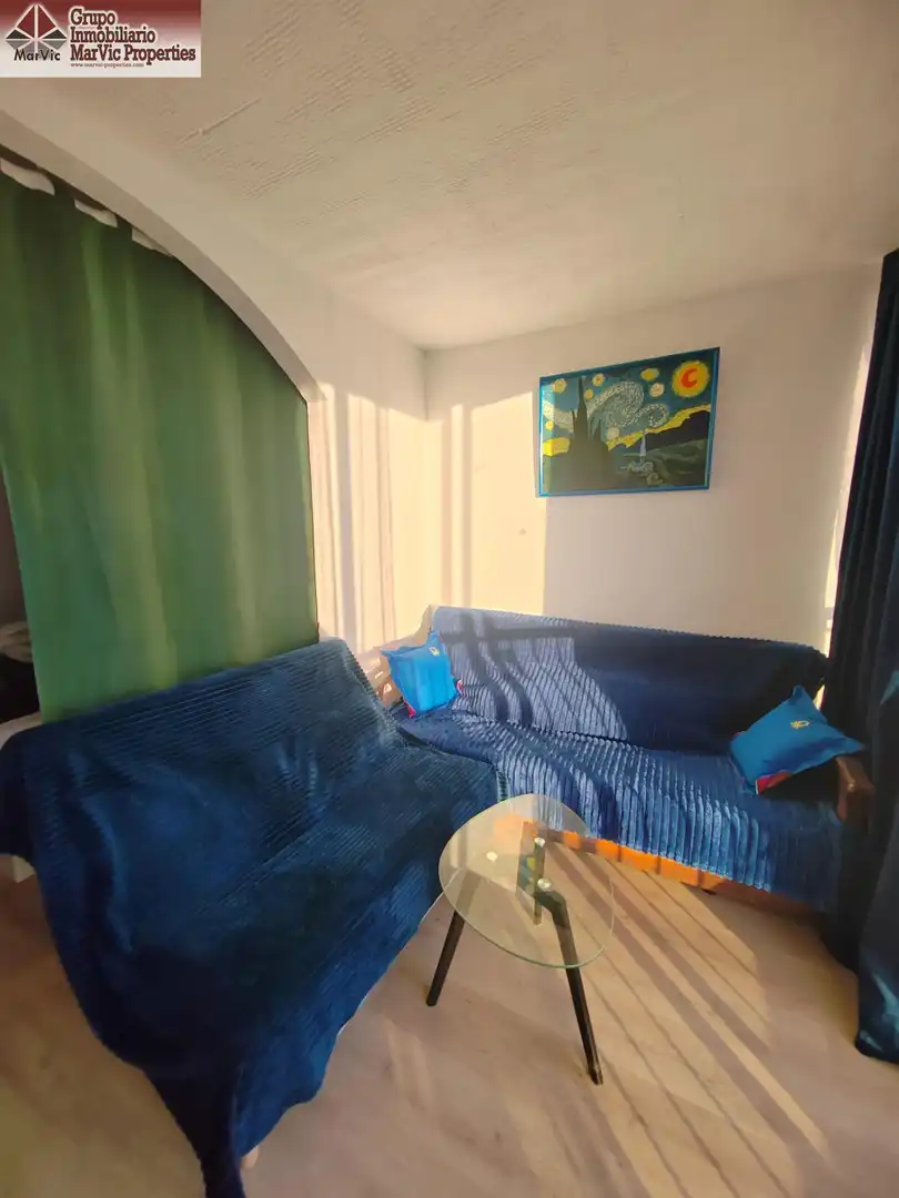 Living room of Apartments for sale in Benidorm  with Air Conditioner, Private garden and Furnished