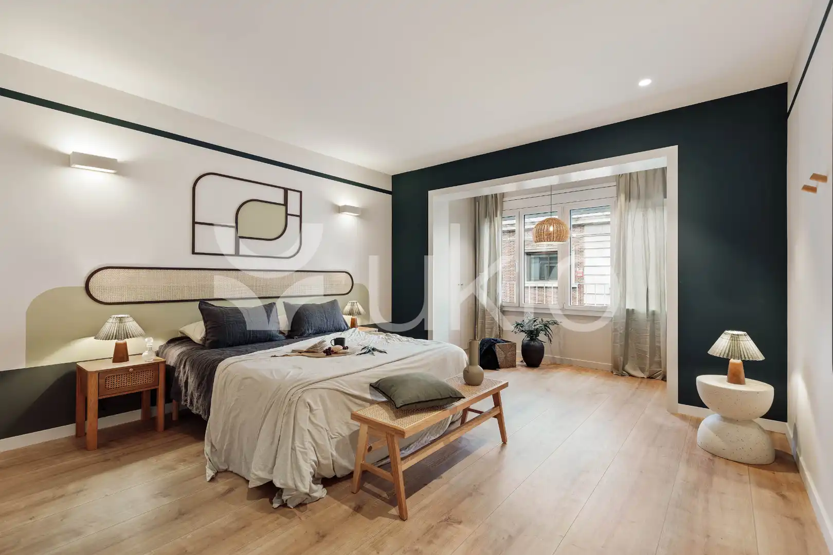 Bedroom of Apartments for rent in Barcelona  with Air Conditioner, Heating and Terrace