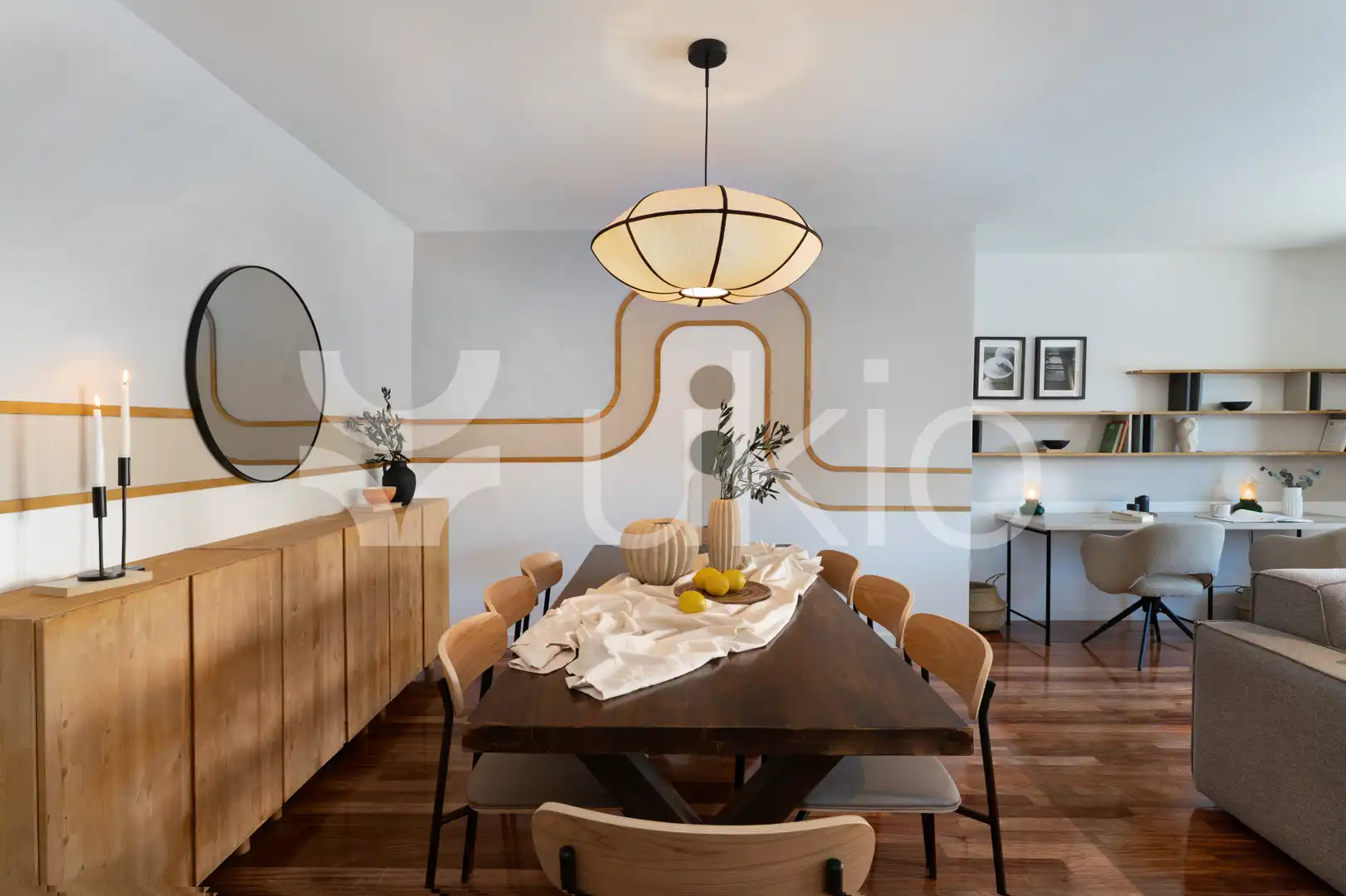 Dining room of Apartments for rent in Madrid  with Air Conditioner, Heating and Furnished