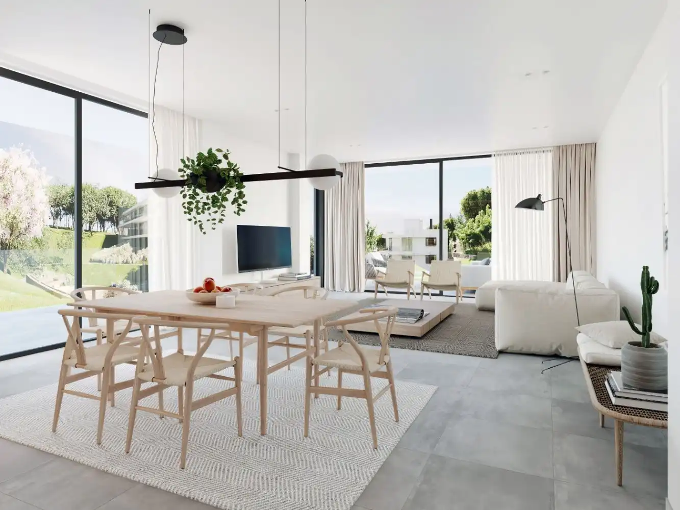 Sala de estar de Casa o chalet en venta en Marbella con Aire acondicionado, Calefacción y Jardín privado