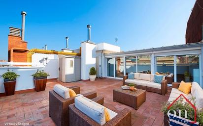 Terrace of Flat for sale in  Barcelona Capital  with Air Conditioner, Heating and Balcony