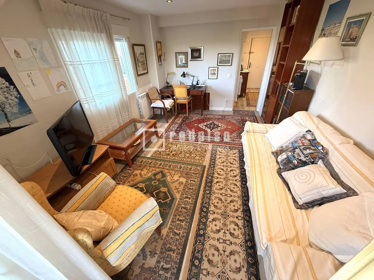 Living room of Flat for sale in Madrid  with Air Conditioner, Heating and Private garden