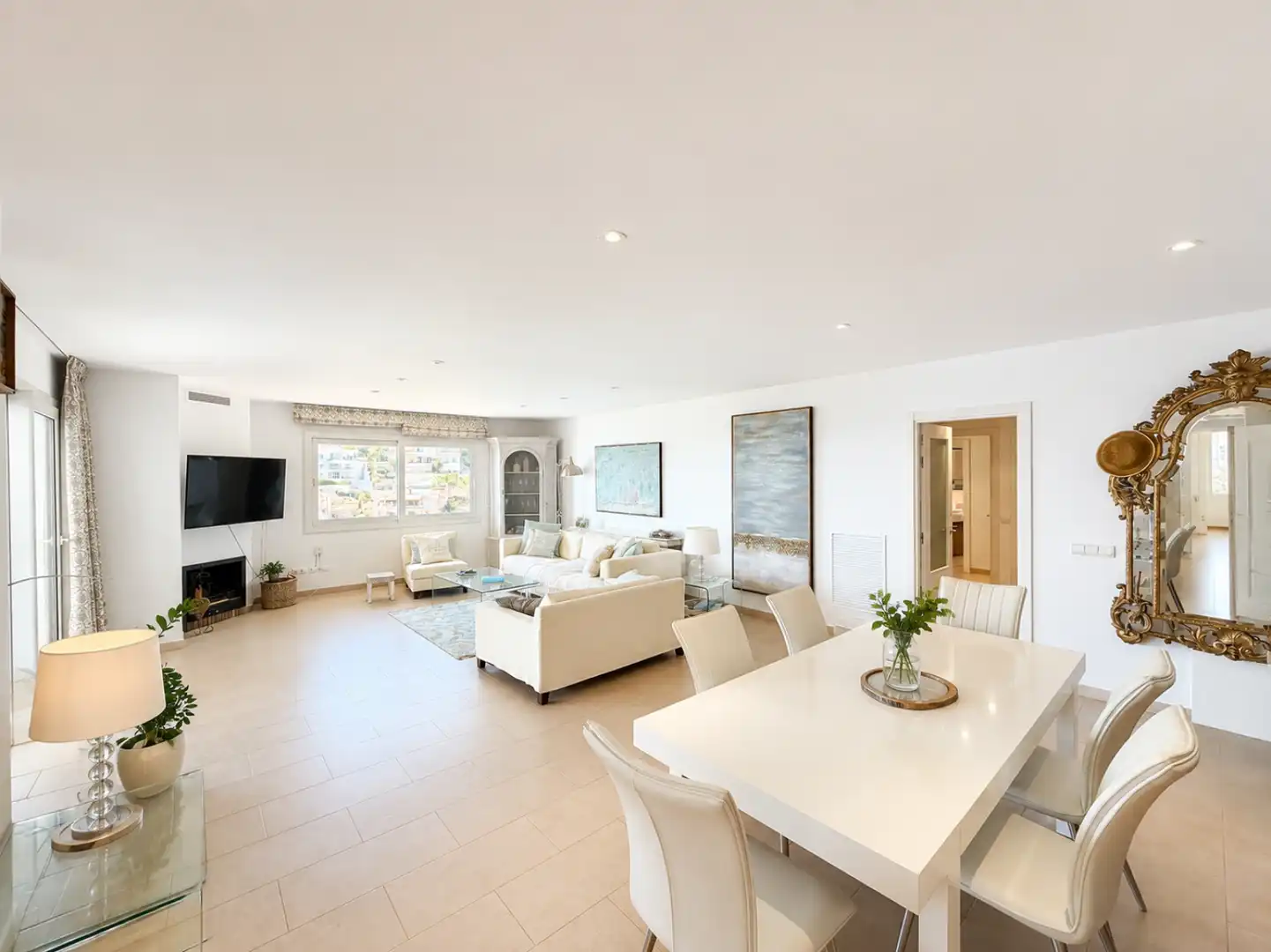 Sala de estar de Piso en venta en Andratx con Aire acondicionado, Calefacción y Jardín privado