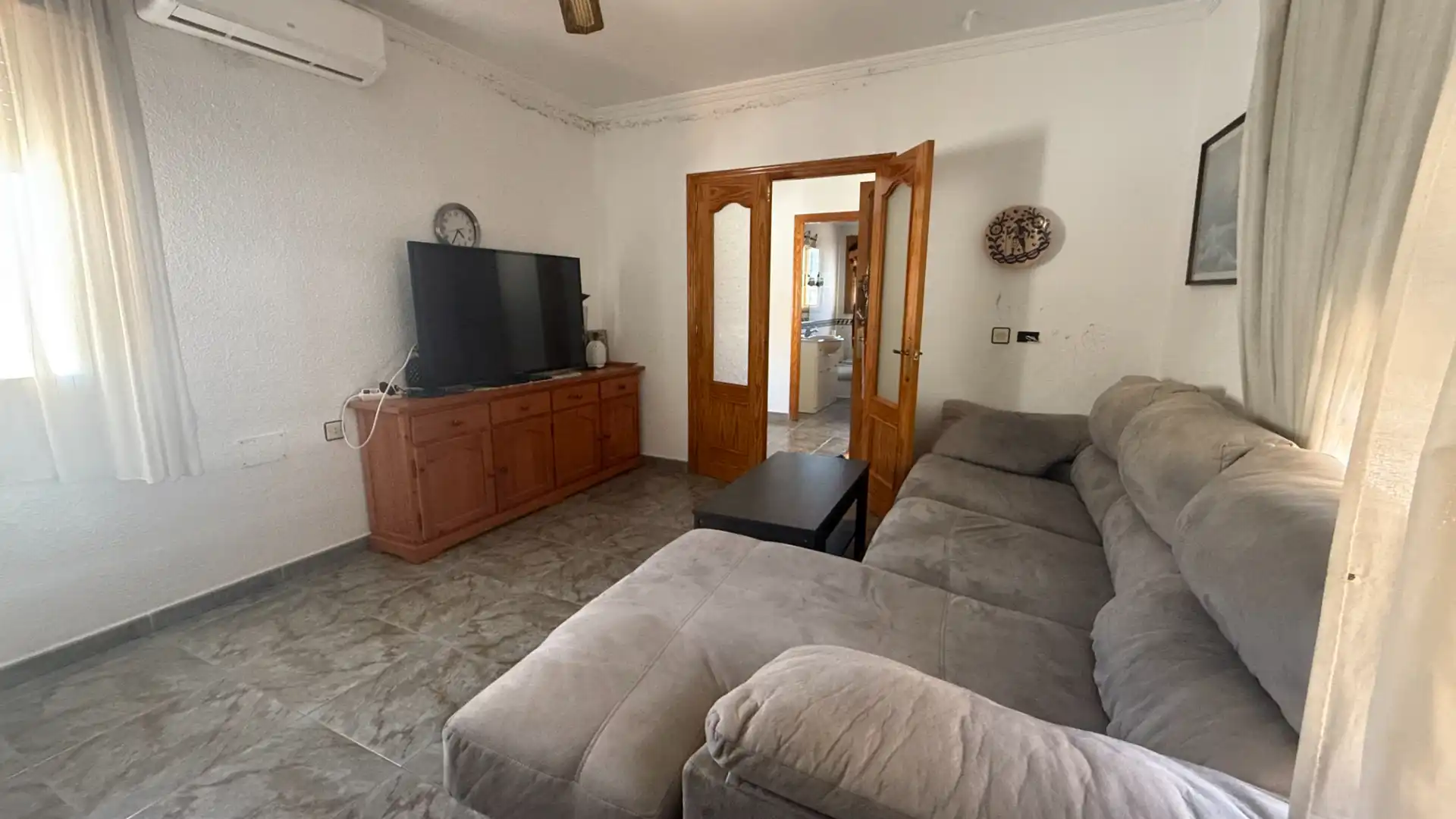 Living room of Detached homes for sale in Roquetas de Mar  with Furnished