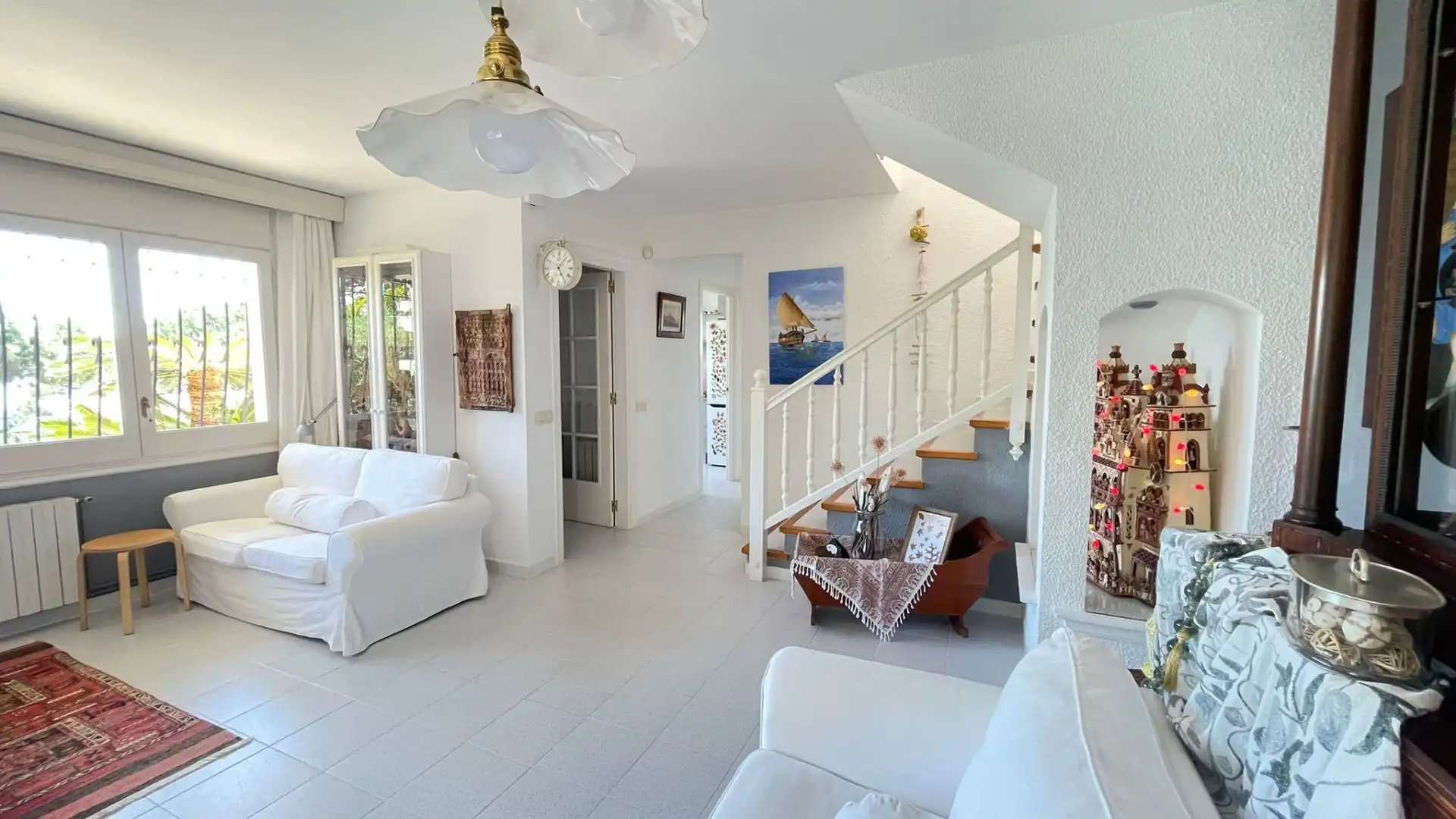 Sala de estar de Casa o chalet en venta en Sant Pol de Mar con Calefacción, Jardín privado y Terraza