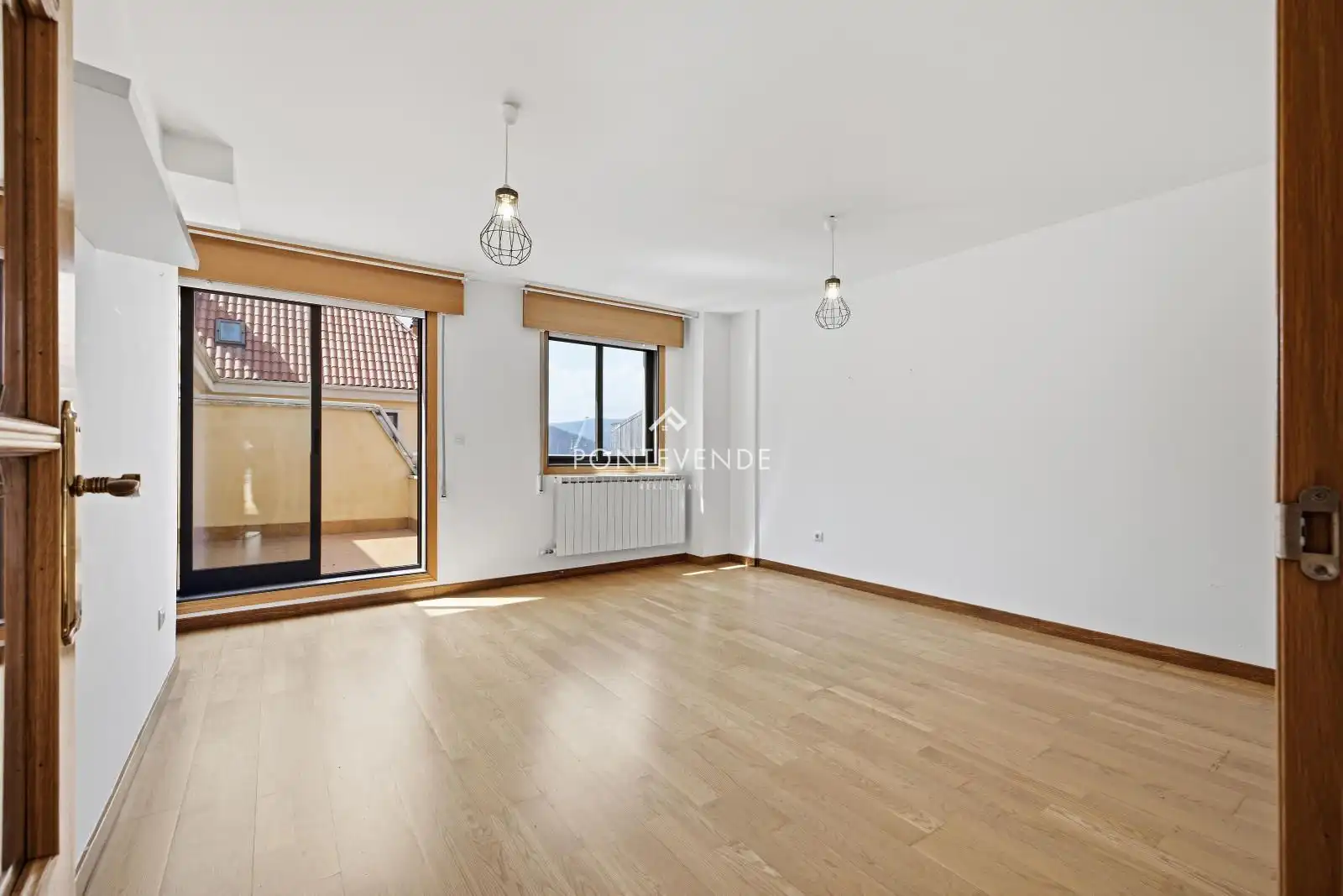 Living room of Attic for sale in Marín  with Heating, Parquet flooring and Terrace