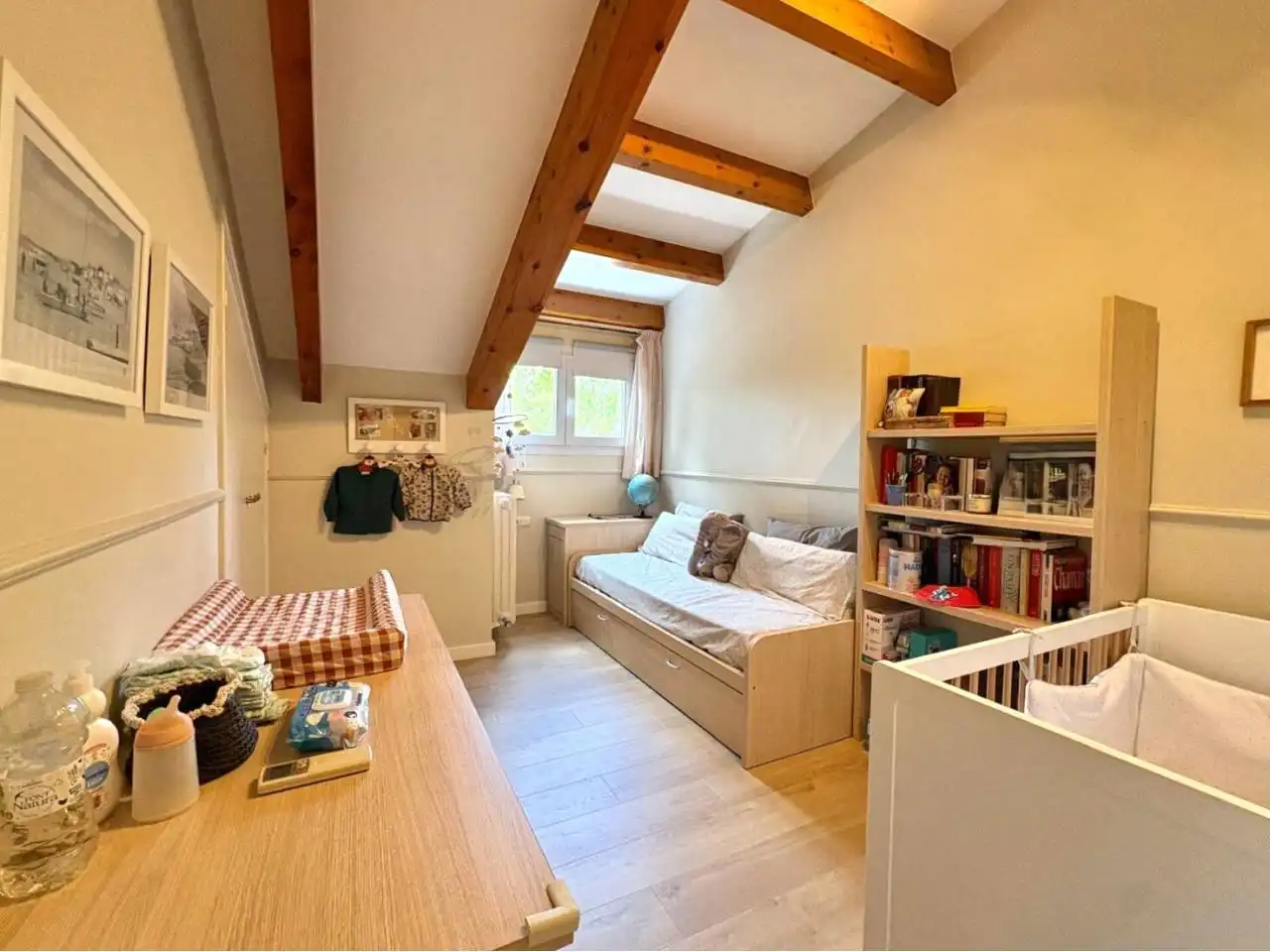 Schlafzimmer von Maisonette zum Verkauf in Sant Cugat del Vallès mit Klimaanlage, Heizung und Parkett