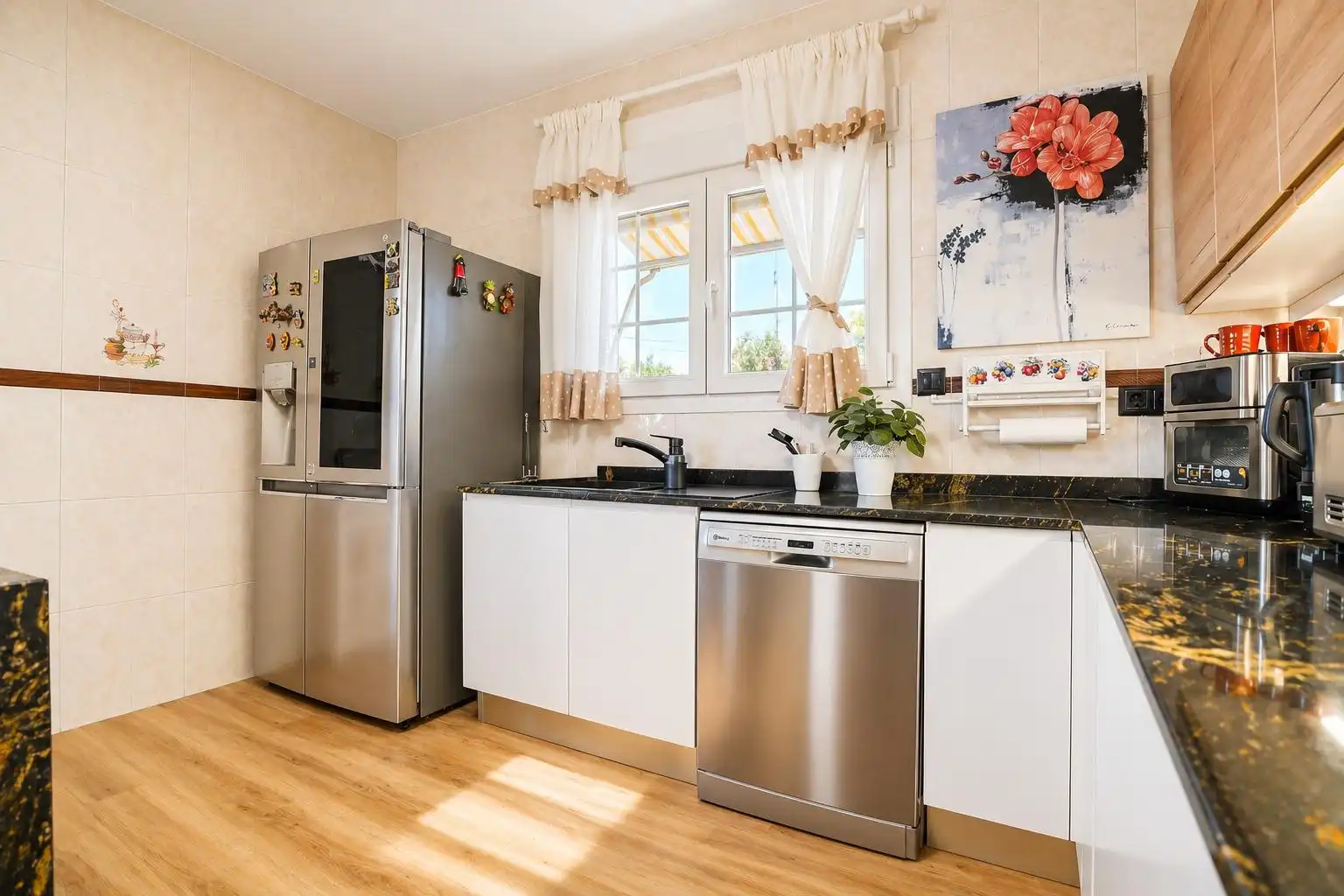 Cocina de Casa o chalet en venta en Mont-roig del Camp con Aire acondicionado, Calefacción y Jardín privado