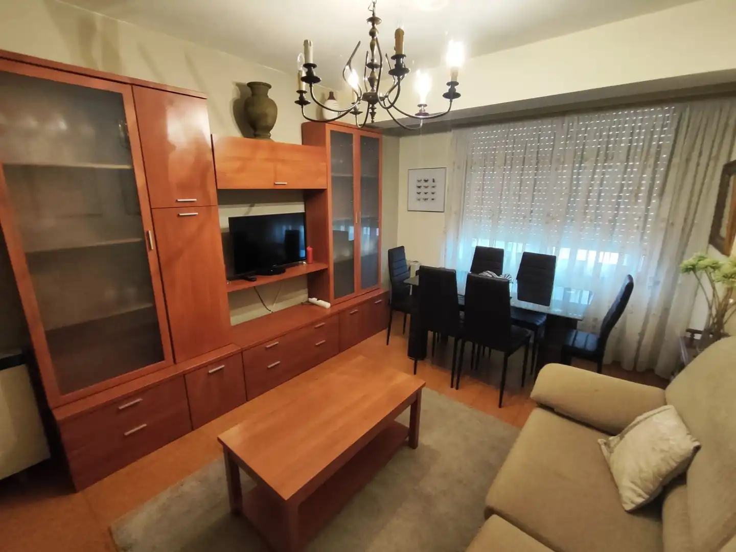 Sala de estar de Piso de alquiler en A Coruña Capital  con Calefacción y Amueblado