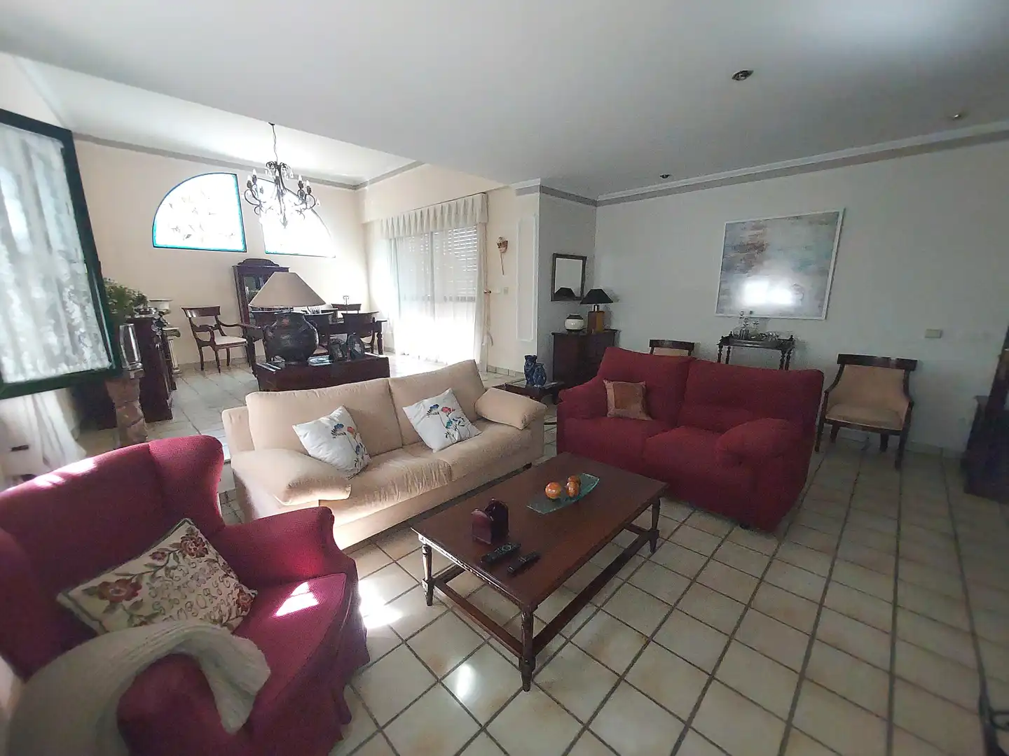 Sala de estar de Casa o chalet en venta en Algeciras con Aire acondicionado, Terraza y Piscina