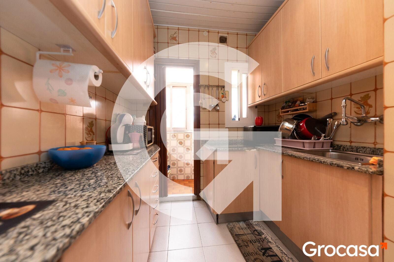 Kitchen of Flat for sale in  Barcelona Capital  with Air Conditioner, Furnished and Oven