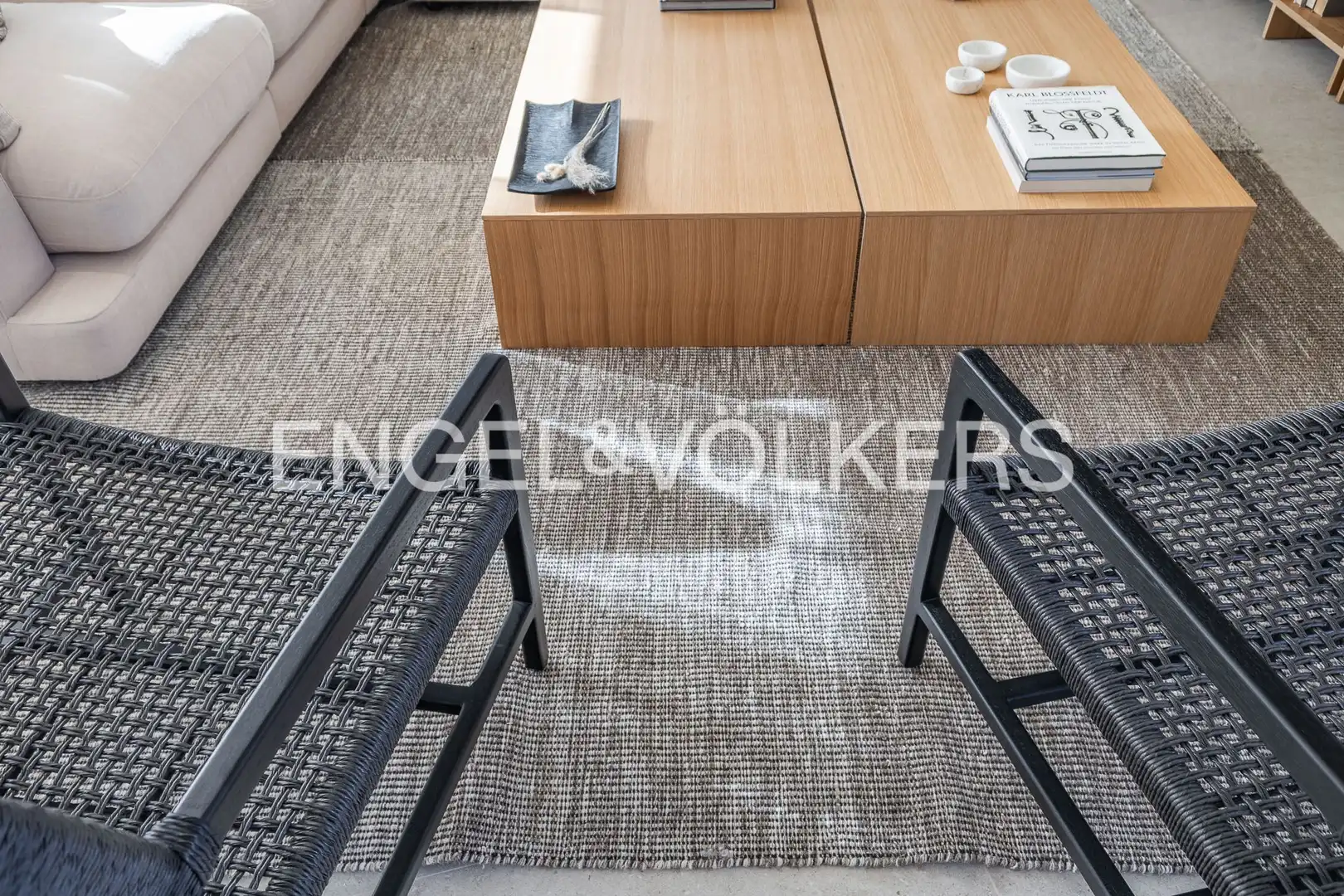 Living room of Houses for sale in Sant Cugat del Vallès  with Air Conditioner, Heating and Private garden