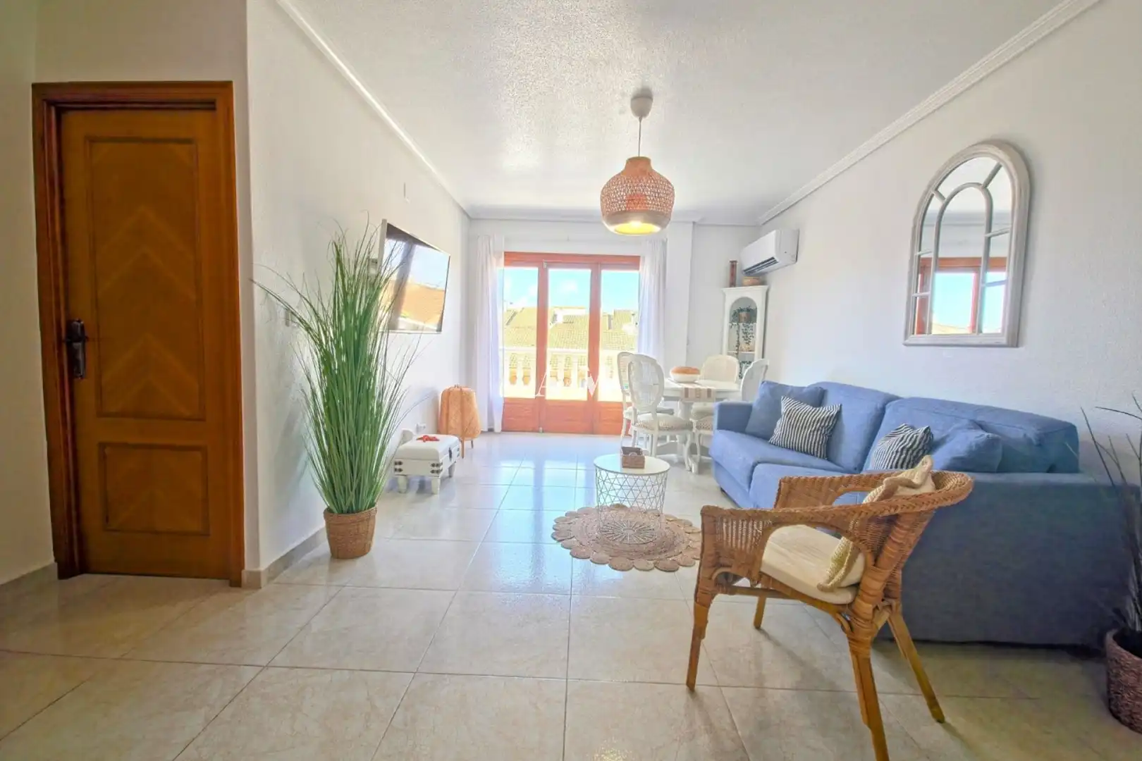 Living room of Flat for rent in Pilar de la Horadada  with Air Conditioner, Heating and Terrace
